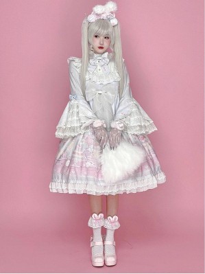 SALE! Sweet Poodle Lolita Dress by Diamond Honey - COLOR LIGHT BLUE SIZE S (C73)